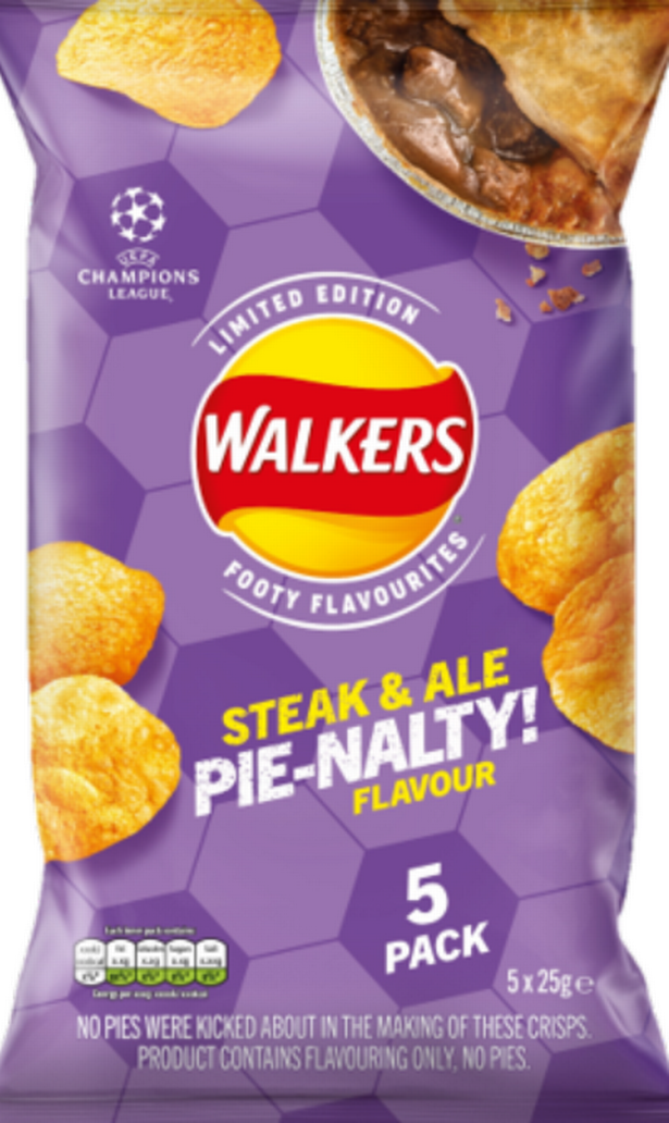 Walkers Steak & Ale Pie-Nalty Crisps