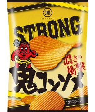 Koikeya Potato Chips Strong Oni Consomme