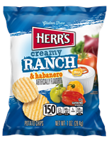 Herr's Creamy Ranch habanero Chips
