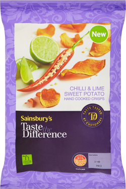 Sainsbury's Taste The Difference Sweet Chilli & Lime Sweet Potato Crisps Review