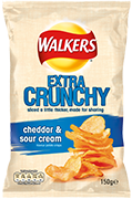 Walkers Extra Crunchy Cheese & Sour Cream