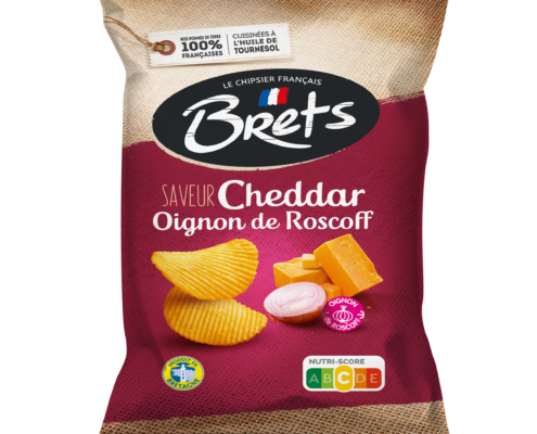 Brets Potato Chips Cheddar Oignon