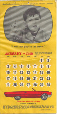 Laura Scudder's Little Boy advertising calendar 1964 1960s