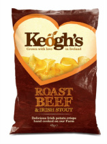 Keogh's Roast Beef & Irish Stout Flavour Crisps