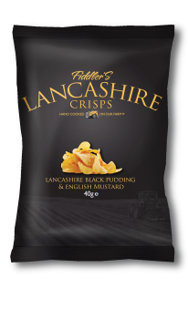 Fiddler's Lancashire Crisps Black Pudding English Mustard