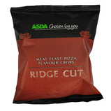 Asda Meat Feast Pizza Ridge Cut Crisps