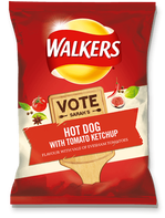 Walkers Hot Dog with Tomato Ketchup falvour crisps