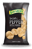 Shearers Sea Salt & Pepper Kettle Cooked potato chips