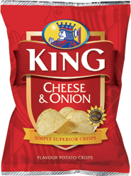 King Crisps Cheese & Onion