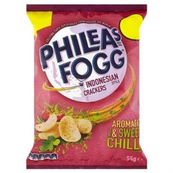 Phileas Fogg Indonesian Style Crackers Aromatic Spices & Sweet Chilli Flavour