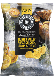Red Rock Deli Potato Chips Hunter Valley Roast Chicken Lemon & Thyme
