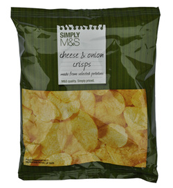 Marks & Spencer M&S Potato Crisps Simply Cheese & Onion