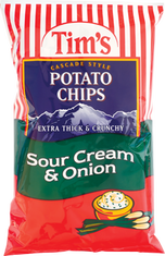 Tim's Cascade Style Potato Chips Sour Cream & Onion