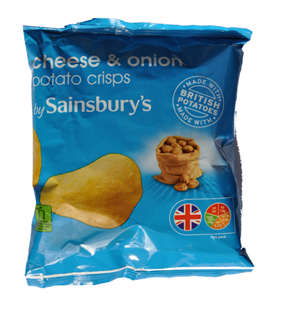 Sainsbury's Potato Crisps Cheese & Onion