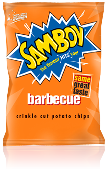 Snack Brands Australia Samoboy Crnkle Cut Potato Chips Barbecue