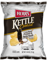 Herr's Kettle Cracked pepper & Sea Salt  Chips