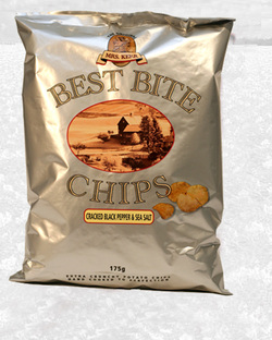 Crispo Denmark Best Bite Potato Chips Cracked Black Pepper & Sea Salt