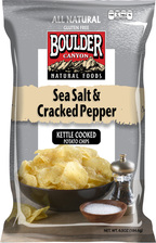 Boulder Canyon Natural Foods Sea Salt & Cracked Pepper Kettle Cooked Potato Chips