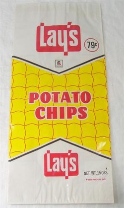 Vintage Lay's Potato Chips Bag