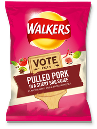 Walkers Do Us a Flavour Pulled Pork in a sticky bbq sauce with pork from Norfolk Crisps Review