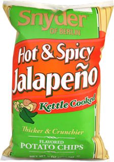 Snyder of Berlin Hot & Spicy Japalepno Kettle Cooked Potato Chips