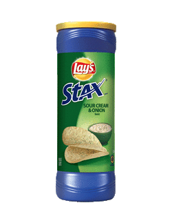 LAY'S STAX Sour Cream & Onion Flavored Potato Crisps