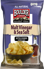 Boulder Canyon Natural Foods Malt Vinegar & Sea Salt Kettle Cooked Potato Chips