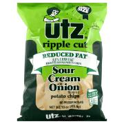 Utz Ripple Cut Reduced Fat Sour Cream & Onion Potato Chips