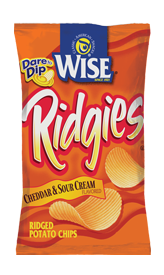 Wise Ridgies Cheddar & Sour Cream Potato Chips
