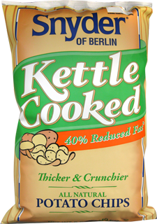 Snyder of Berlin 40% Reduced Fat Kettle Cooked Potato Chips
