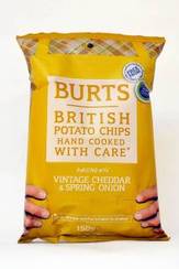 Burts Vintage Cheddar & Spirng Onion Hand fried Potato Chips