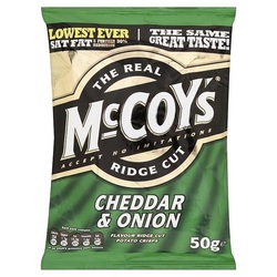 McCoy's Cheddar & Onion Crisps