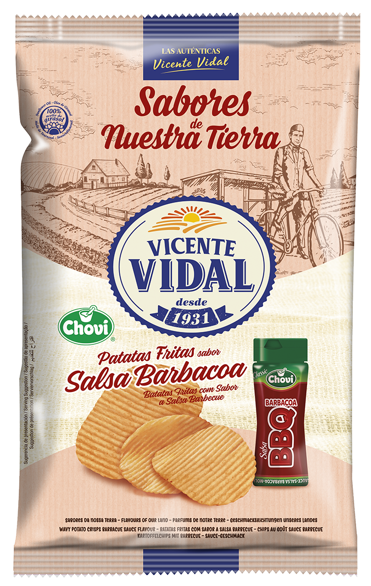 Vicente Vidal Chips Patatas Fritas Barbacoa