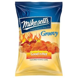 Mikesells's Good'n Hot Groovy Potato Chips