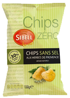 Sibell Potato Chips Zero San Sel No Salt Herbes de Provence