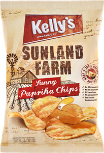Kelly's Potato Chips Sunland Farm Sunny Paprika Chips