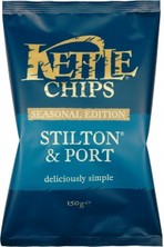 Kettle Chips Stilton and Port Flavour Crisps