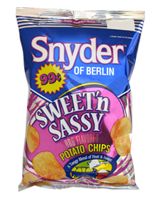 Snyder of Berlin Sweet 'n Sassy Bar-B-Q Kettle Cooked Potato Chips