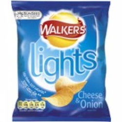Walkers Lights Cheese & Onion Potato Crisps