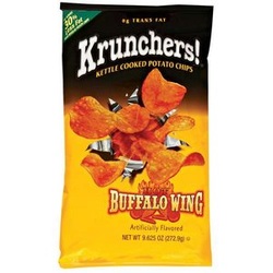 Krunchers! Hot Buffalo Wing Kettle Cooked Potato Chips