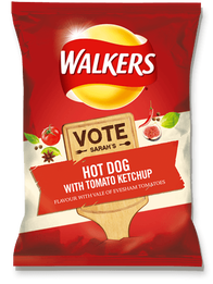 Walkers Do Us a Flavour Hot Dog with Tomato Ketchup with Vale of Evesham Tomatoes Crisps Review