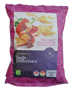 Sainsbury's Taste The Difference Hand Cooked Tai Sweet Chilli Crisps Review