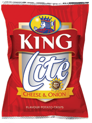 King Crisps Lite Cheese & Onion