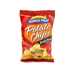 Golden Fluff Rippled Ketchup Potato Chips