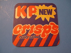Potato Chips KP Crisps Coaster Beer Mat