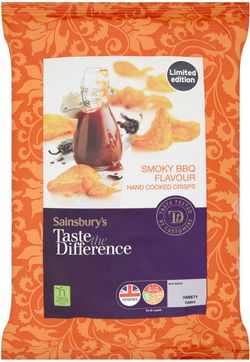 Sainsbury's Taste The Difference Smoky BBQ Crisps Review