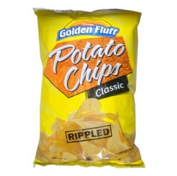 Golden Fluff Classic Rippled Potato Chips