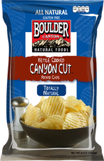 Boulder Canyon Natural Foods Totally Natural Canyon Cut Kettle Cooked Potato Chips