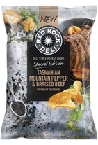 Red Rock Deli Potato Chips Tasmanian Mountain Pepper & Braised Beef