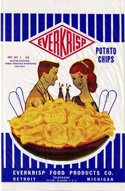 Vintage Ever Krisp Potato Chips Bag